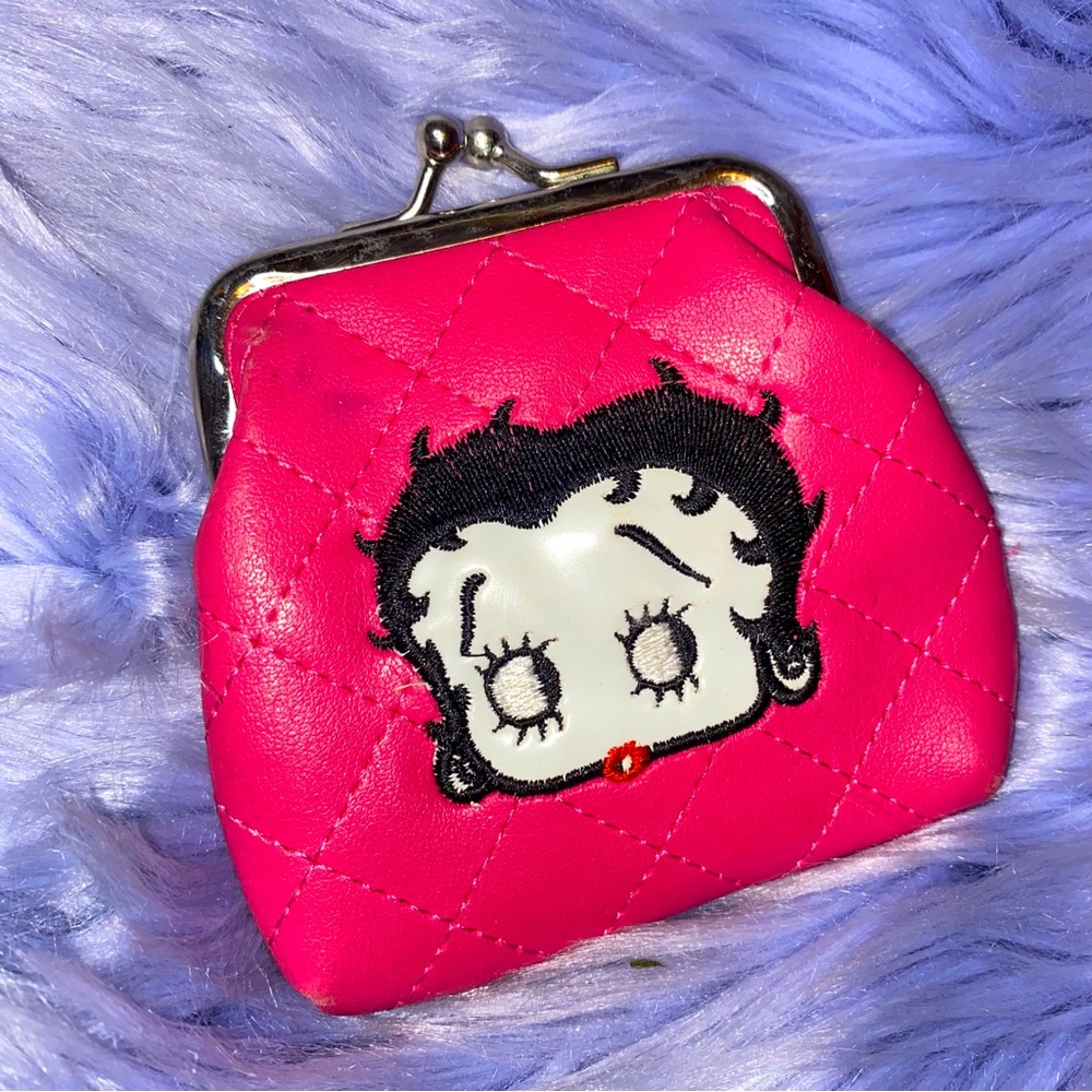 Vintage Hot Pink Betty Boop Coin Purse